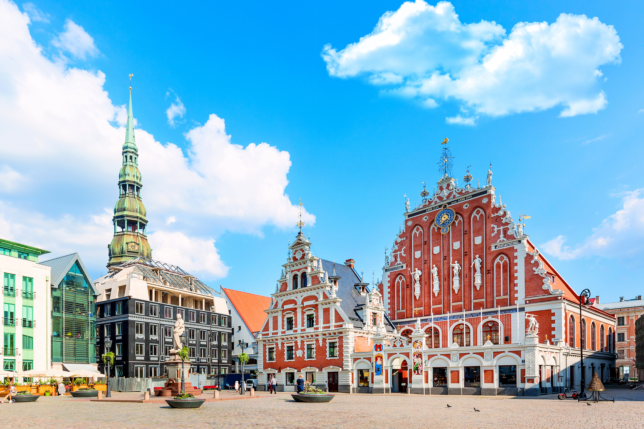 blue sky in Riga, Latvia