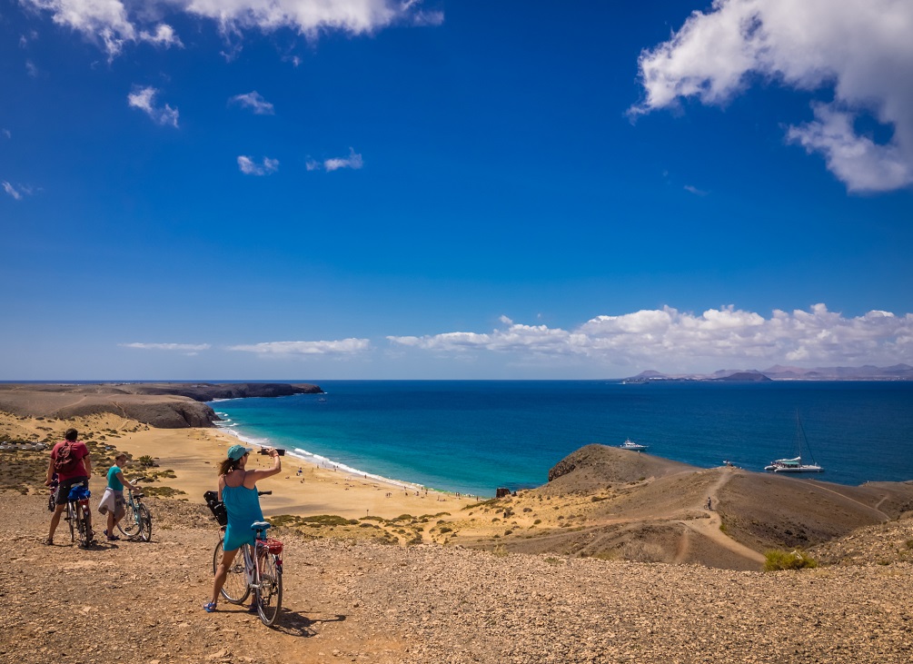 Canary Islands family tourist