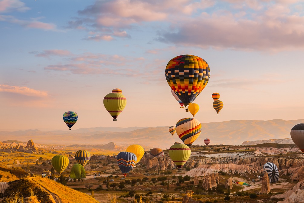 Hot air balloon ride in Turkey