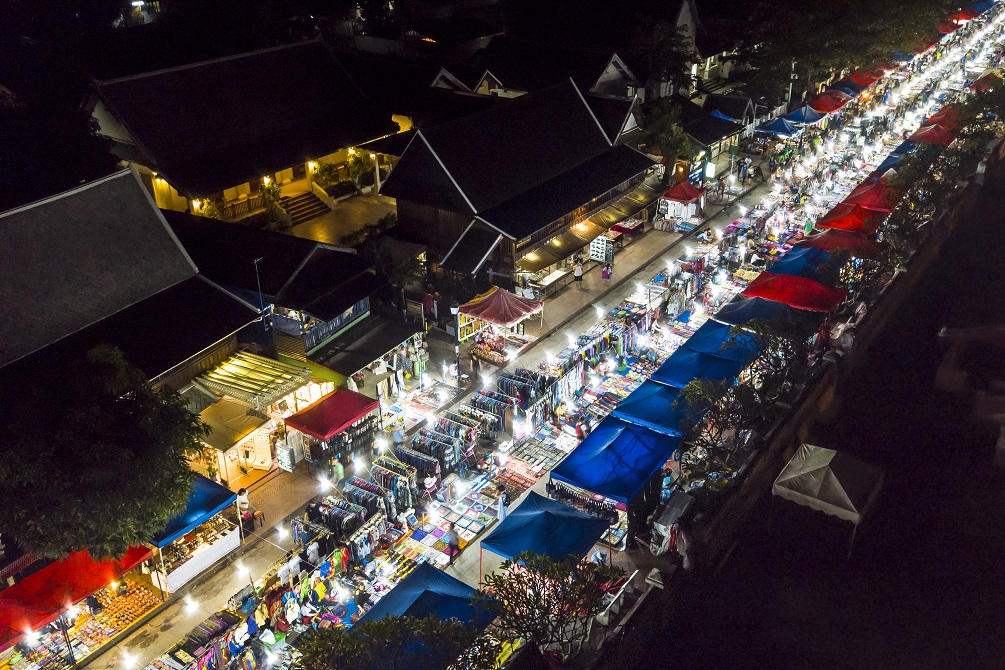 Luang Prabang night market Laos