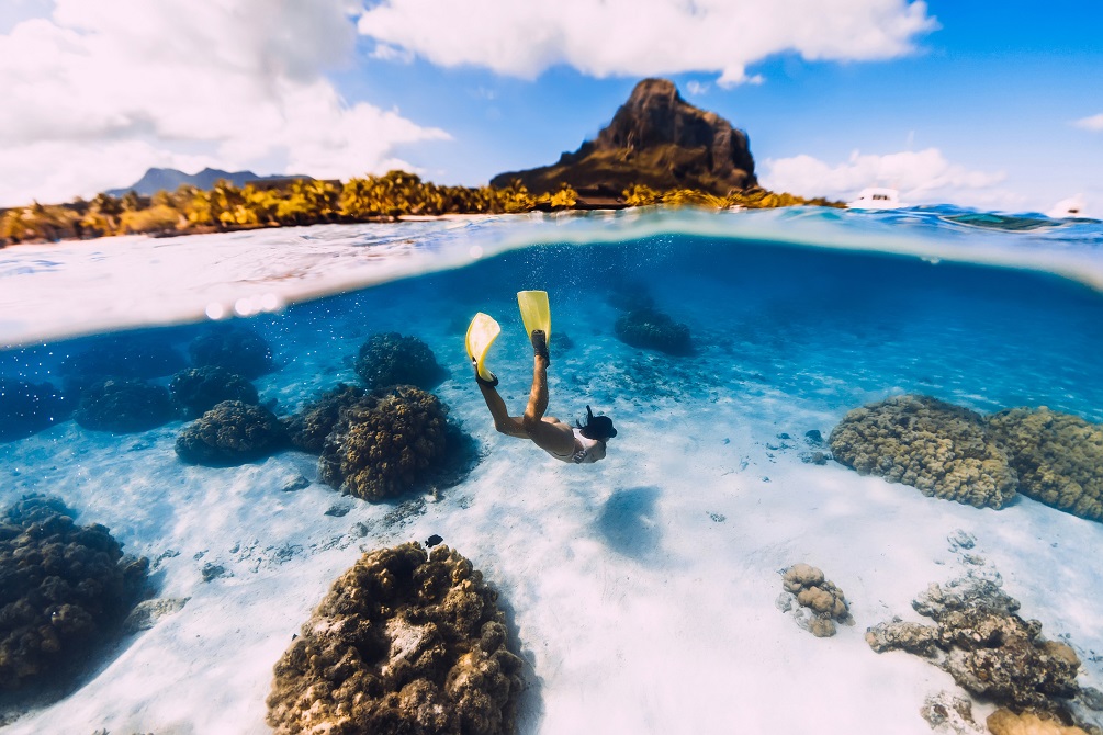 Snorkeling in Mauritius