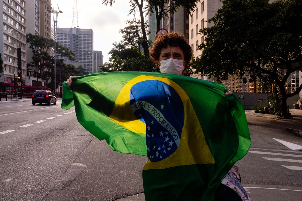 Brazil with flag