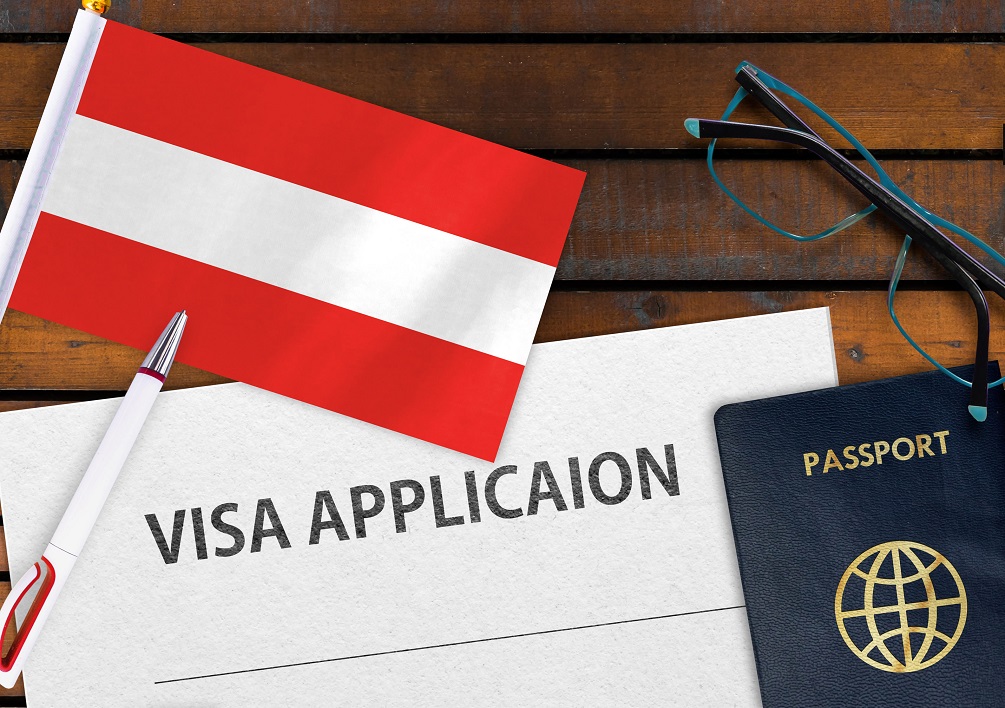Flag of Austria , visa application