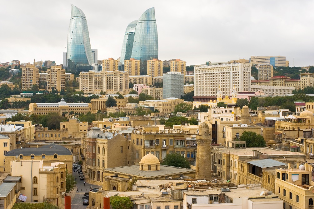 View of old city Baku 