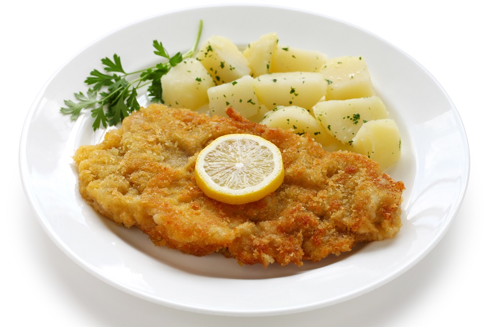 Wiener schnitzel, veal cutlet