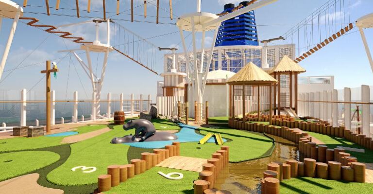P&O Cruises New Ship Features Mini-golf and Aquazone