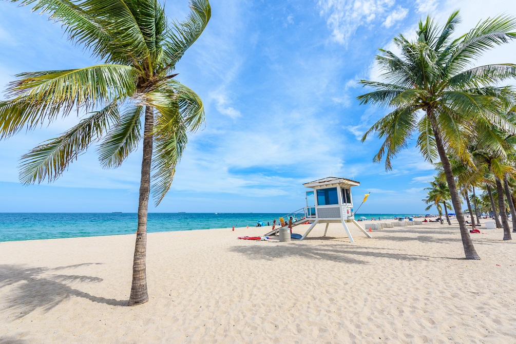 Fort Lauderdale in Florida on a beautiful sumer day