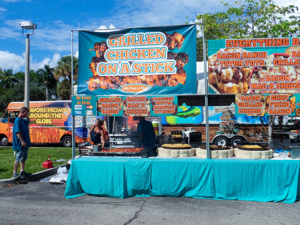 Mobile market in Fort Laurderdale, USA