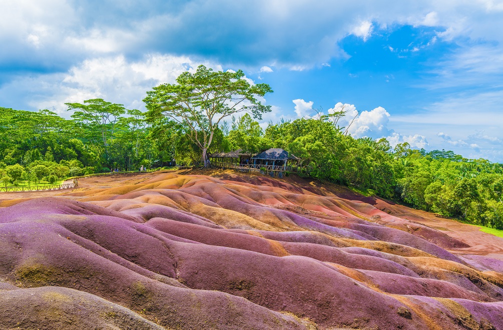 Seven Coloured Earth on Chamarel, Mauritius island