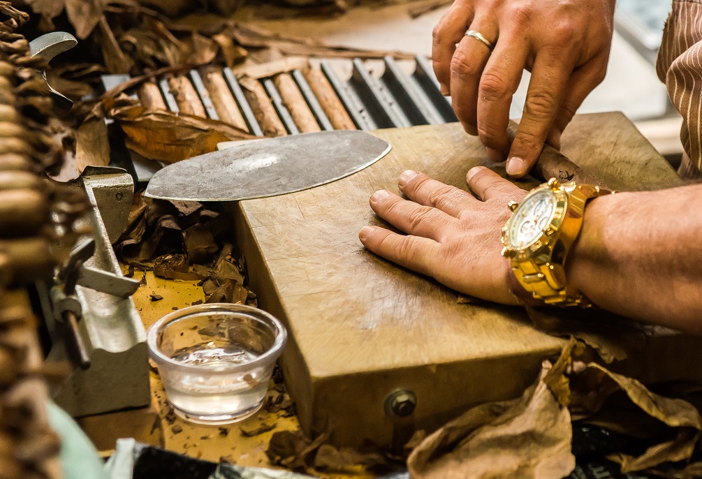 cigar maker in Ybor City, Tampa Florida