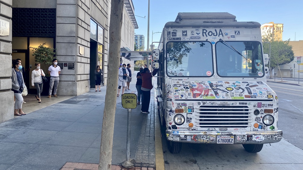 food truck in Downtown Los Angeles