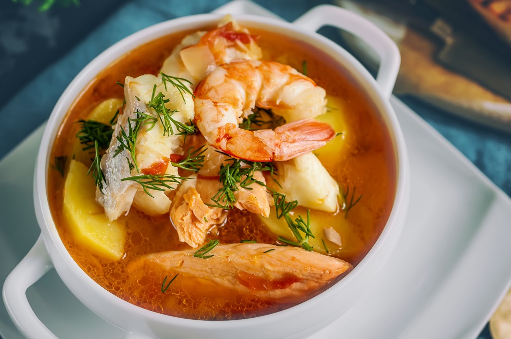 French fish soup Bouillabaisse