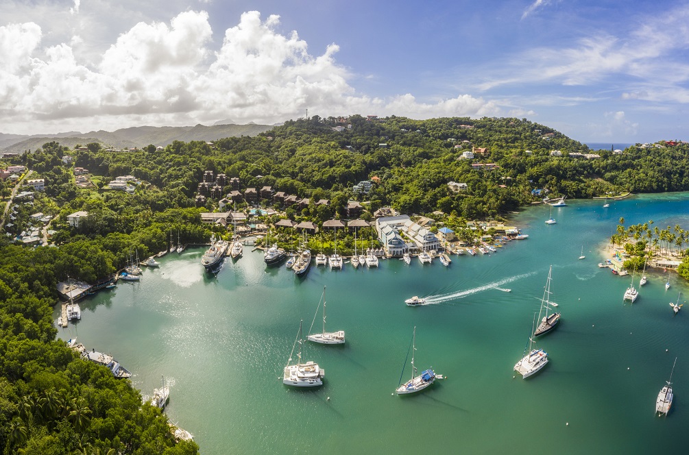 Marigot Bay, Saint Lucia, Caribbean