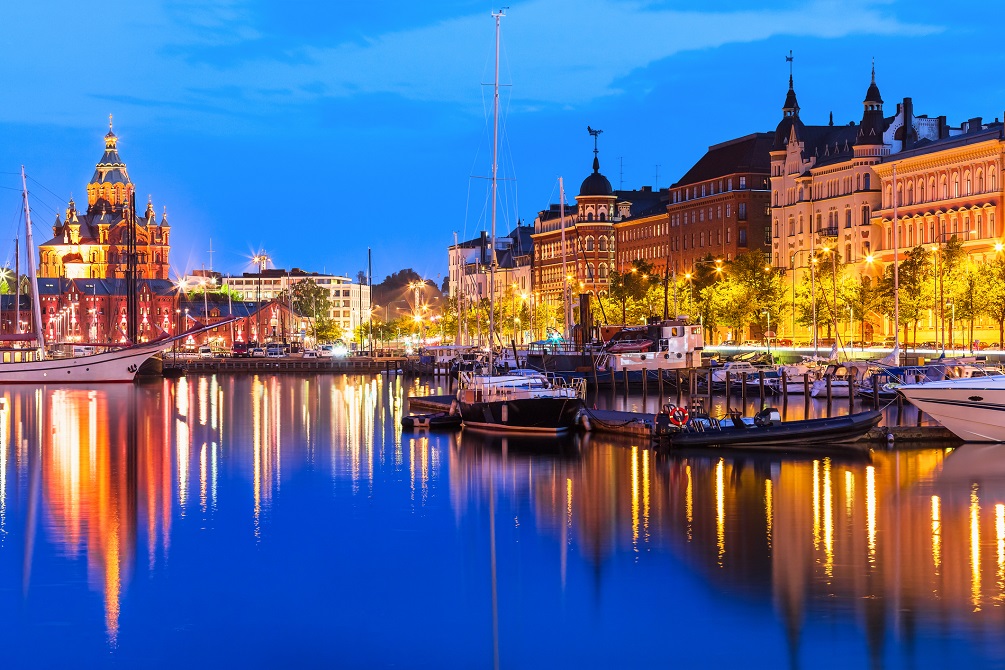 Old Town in Helsinki, Finland