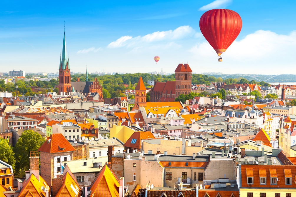 Polish medieval town Torun, Poland