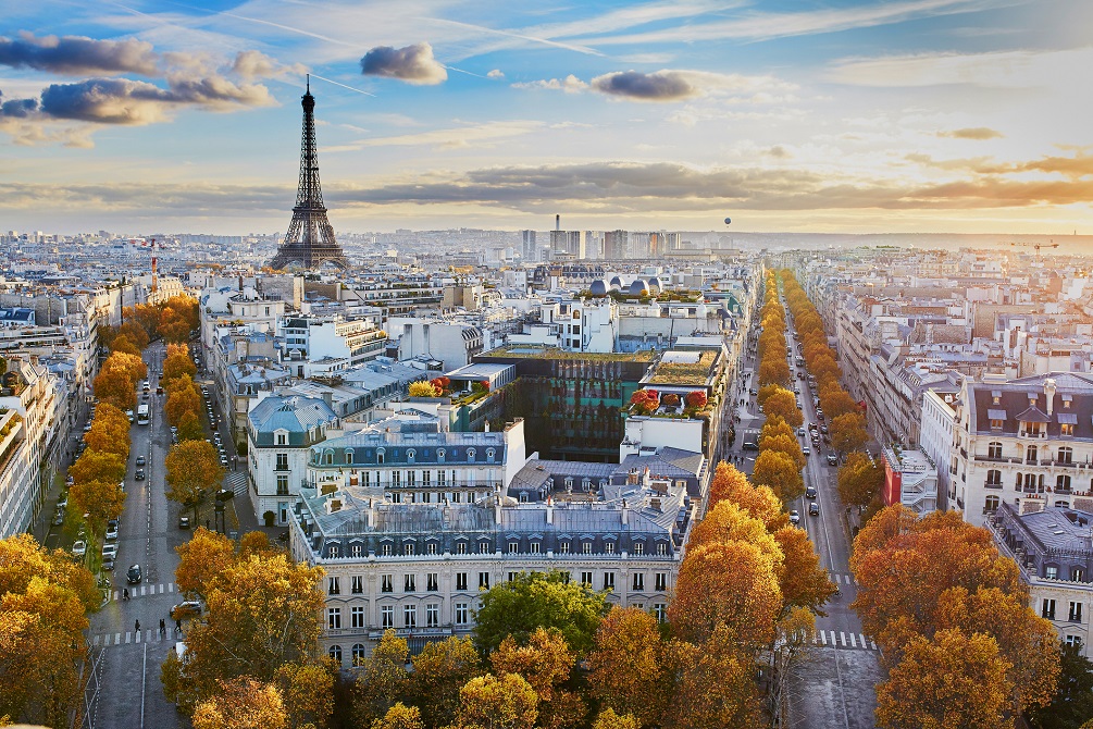 cityscape view of Paris, France
