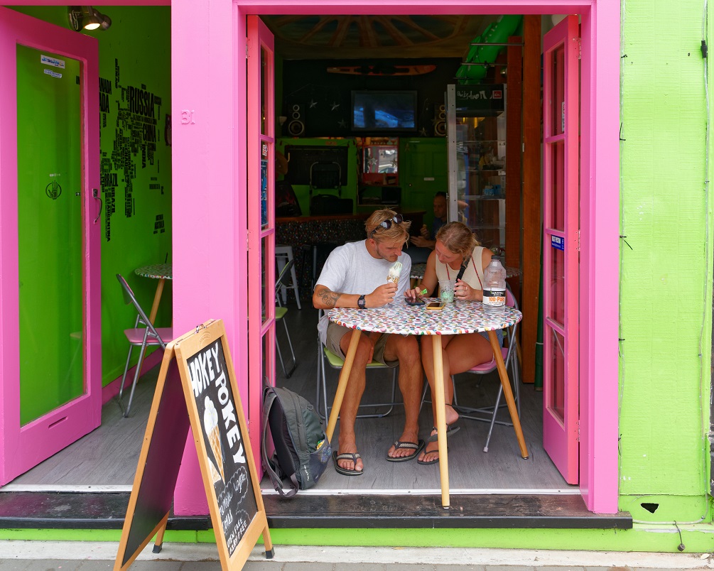 ice cream shop in Picton, Marlborough Sounds, New Zealand