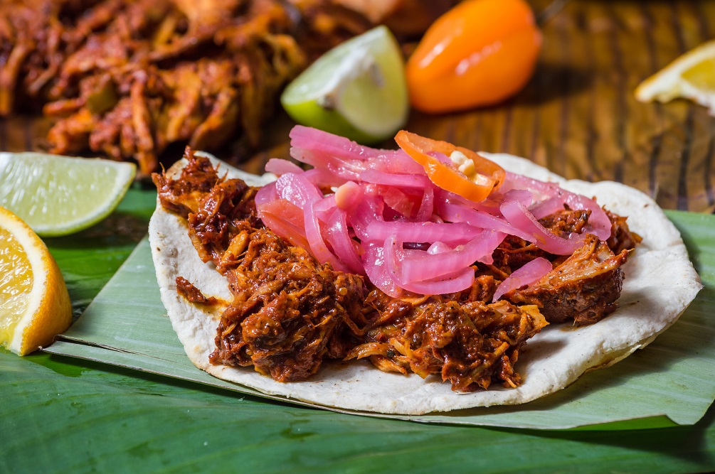 Tostadas of cochinita pibil