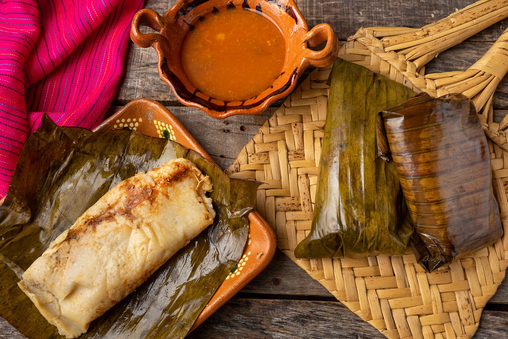 Traditional mexican tamales