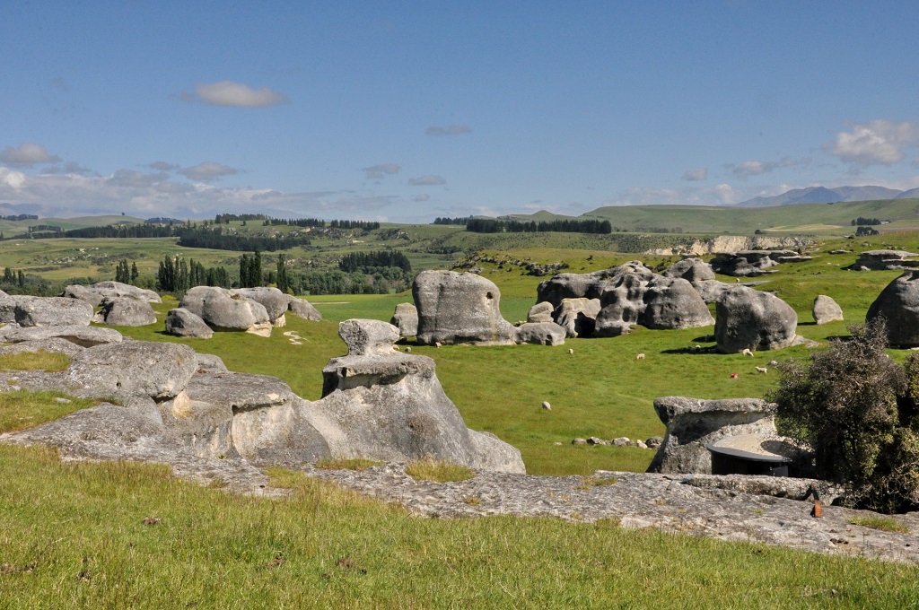 Elephant Rocks in Duntroon, South Island, New Zealand