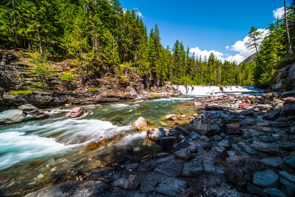 McDonald creek in Glacier National Park